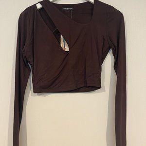 Naked Wardrobe Brown Croptop